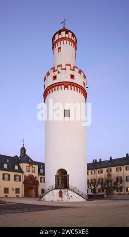 Torre Bianca (Schlossturm) di Bad Homburg. Germania Foto Stock