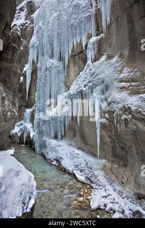 Partnachklamm - Partnach gorge vicino a Garmisch-Partenkirchen. Bavaria. Germania Foto Stock