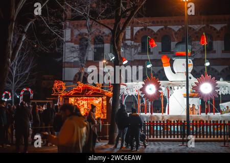 Christmas Village Milano Villaggio delle meraviglie. Italia, Milano 03.01.2024. Foto di alta qualità Foto Stock