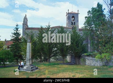 Monastero. san Pedro de cardeña, provincia di Burgos, Castilla Leon, Spagna. Foto Stock