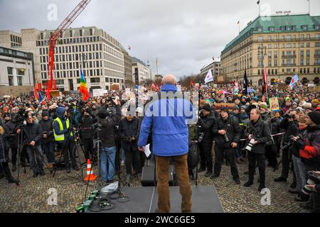 Berlino, Germania, 14 gennaio 2024.protesta contro il partito politico di destra AFD.Credit:Pmvfoto/Alamy Live News Foto Stock