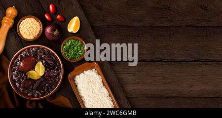 Feijoada, un tipico cibo brasiliano. Foto Stock