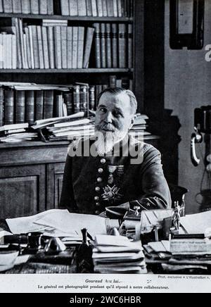 Un'immagine del 1938 del generale Henri Gouraud, che guidò la quarta Armata francese alla fine della prima guerra mondiale. Foto Stock