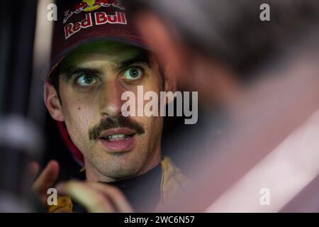 DE MEVIUS Guillaume (bel), Overdrive Racing, Toyota Hilux, FIA Ultimate, ritratto durante la fase 7 della Dakar 2024 del 14 gennaio 2024 tra Riyadh e al Duwadimi, Arabia Saudita - foto Julien Delera / DPPI Foto Stock