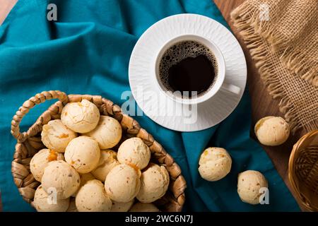 Pane al formaggio, tradizionale spuntino brasiliano. Foto Stock