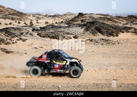 405 VAYSSADE Florent (fra), REY Nicolas (fra), Sébastien Loeb Racing - Bardahl Team, Polaris RZR Pro R, FIA SSV, azione durante la fase 7 della Dakar 2024 il 14 gennaio 2024 tra Riyadh e al Duwadimi, Arabia Saudita - foto Frédéric le Floc'h / DPPI Foto Stock