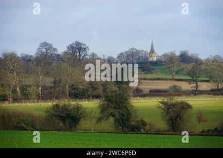 Una vista su Datchworth Foto Stock