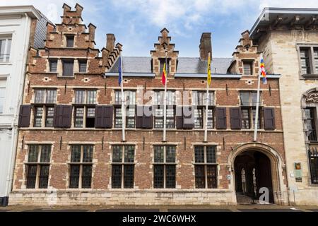 Casa di Peter Paul Rubens, il famoso pittore barocco del XVI e XVII secolo, nel centro di Anversa. Foto Stock