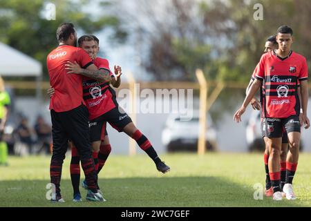 Sao Carlos, Brasile. 14 gennaio 2024. SP - SAO CARLOS - 01/14/2024 - COPA SAO PAULO 2024, ITUANO (foto di Diogo Reis/AGIF/Sipa USA) credito: SIPA USA/Alamy Live News Foto Stock