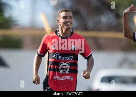 Sao Carlos, Brasile. 14 gennaio 2024. SP - SAO CARLOS - 01/14/2024 - COPA SAO PAULO 2024, ITUANO (foto di Diogo Reis/AGIF/Sipa USA) credito: SIPA USA/Alamy Live News Foto Stock