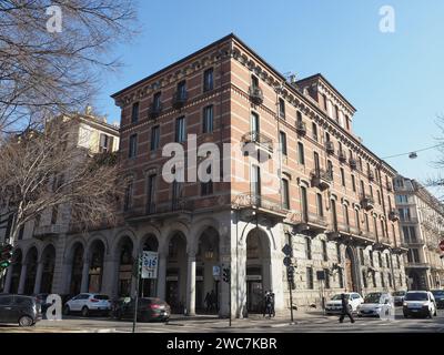 TORINO, ITALIA - GENNAIO 2023 CIRCA: Corso Vinzaglio e corso Matteotti Foto Stock
