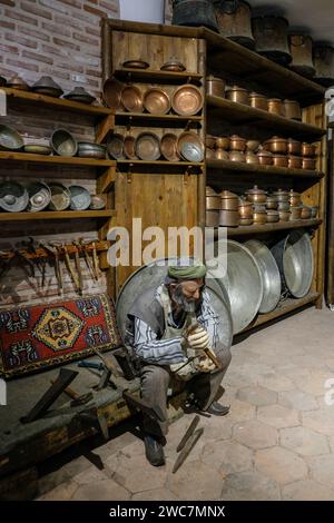 Oggetti etnografici e animazioni nel Museo della città di Tokat in turchia. Foto Stock