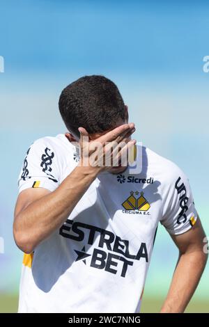 Sao Carlos, Brasile. 14 gennaio 2024. SP - SAO CARLOS - 01/14/2024 - COPA SAO PAULO 2024, ITUANO (foto di Diogo Reis/AGIF/Sipa USA) credito: SIPA USA/Alamy Live News Foto Stock