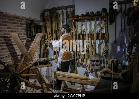 Oggetti etnografici e animazioni nel Museo della città di Tokat in turchia. Foto Stock