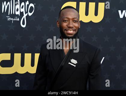 Los Angeles, Stati Uniti. 14 gennaio 2024. Lamorne Morris partecipa al 29° Critics' Choice Awards al Barker Hanger di Santa Monica, California, domenica 14 gennaio 2024. Foto di Jim Ruymen/UPI credito: UPI/Alamy Live News Foto Stock