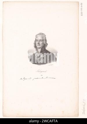 Portret van Charles-Maurice de Talleyrand, anonimo, veuve Delpech (Naudet), in o dopo il 1818 - in o prima del 1842 stampare Paris paper Historical Persons Foto Stock