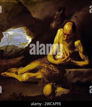 Saint Paul the Hermit 1640, Jose de Ribera, 1591-1652 Spagna, spagnolo, Foto Stock