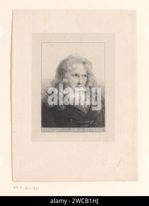 Ritratto dello scrittore e botanico Jacques-Henri Bernardin de Saint-Pierre, Anonimo, in o prima del 1826-in o dopo il 1835 stampare Paris paper Historical Persons Foto Stock