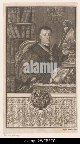 Ritratto di Martin Gerbert, Aegid Verhelst (II), 1765 - 1818 stampa Mannheim paper Engraving / etching Historical Persons Foto Stock