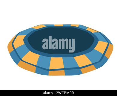 Illustrazione vettore torre gonfiabile rimbalzante isolata su sfondo bianco Illustrazione Vettoriale