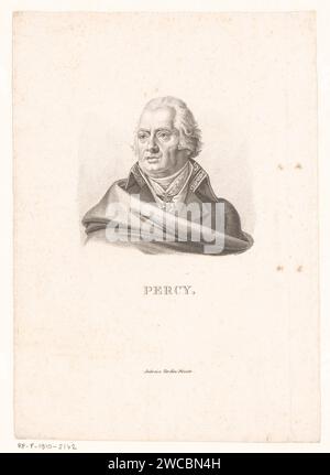 Portret van Pierre -Francois Percy, Charles Aimé Forestier (assegnato a), 1818 - 1832 tipografia: ParisFrancepublisher: Parigi incisione carta persone storiche. barbiere; chirurgo Foto Stock