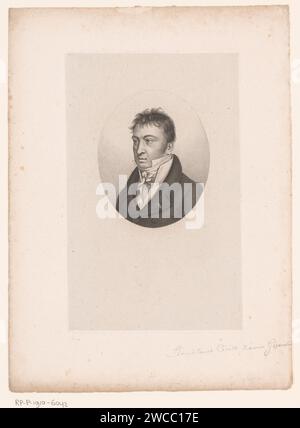 Portret van Cécile Stanislas Xavier de Girardin, Ambroise Tardieu, 1820 - 1821 stampa Paris paper Engraving Historical Persons. politico, ad esempio leader del partito Foto Stock