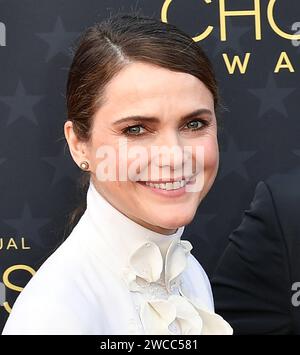 Santa Monica, California. 14 gennaio 2024, Keri Russell partecipa al 29° Annual Critics Choice Awards al Barker Hangar il 14 gennaio 2024 a Santa Monica, California. Foto: C Flanigan/imageSPACE Foto Stock