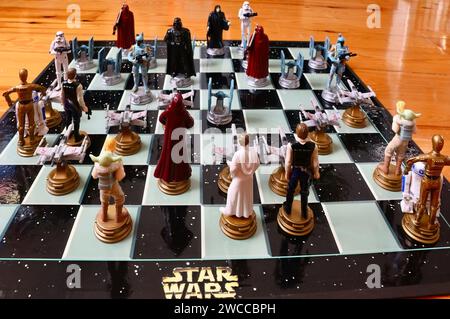 Foto di un gioco da tavolo da collezione 3D A la carte di Star Wars 1999 d'epoca Foto Stock