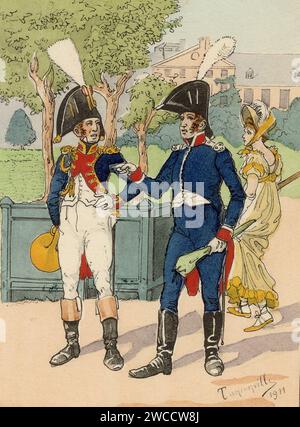 La Garde d'Honneur de Strasbourg - Goldmusick - 1805-1810 - Musique militaire de la Ville - 1811 Foto Stock