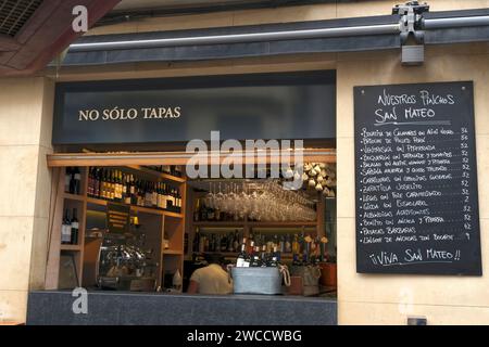 Tapas Bar, Logroño, la Rioja, Spagna, Europa Foto Stock