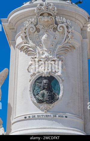 Statua equestre del cavaliere D.Jose al terreiro do paque a Lisbona-estremadura-portogallo Foto Stock