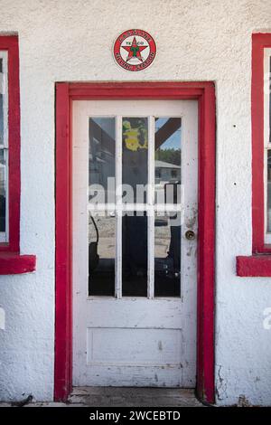 Old Texaco gas Station di Filer, Idaho, Stati Uniti Foto Stock