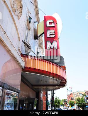 Gem Theater sulla 18th Street a Kansas City Missouri - maggio 2023 Foto Stock