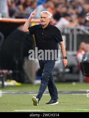 Foto del file datata 31-05-2023 del manager della Roma Jose Mourinho che è stato licenziato, il club di serie A ha annunciato. Data di emissione: Martedì 16 gennaio 2024. Foto Stock