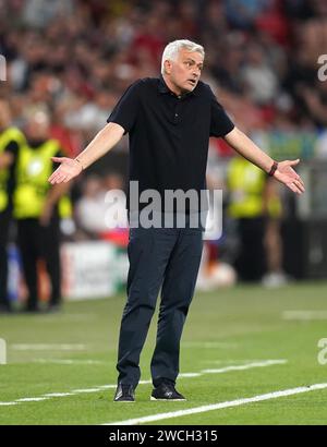 Foto del file datata 31-05-2023 del manager della Roma Jose Mourinho che è stato licenziato, il club di serie A ha annunciato. Data di emissione: Martedì 16 gennaio 2024. Foto Stock