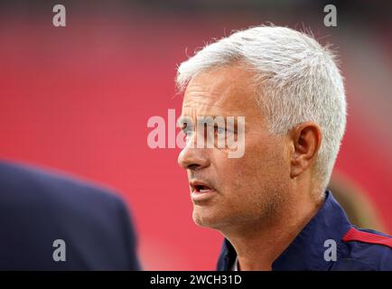 Foto del file datata 30-05-2023 del manager della Roma Jose Mourinho che è stato licenziato, il club di serie A ha annunciato. Data di emissione: Martedì 16 gennaio 2024. Foto Stock