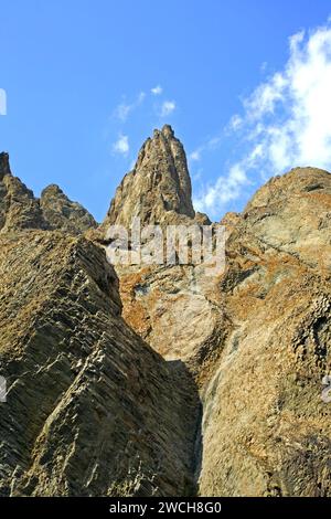 Kara Dag Montagna - Monte Nero vicino a Koktebel. L'Ucraina Foto Stock