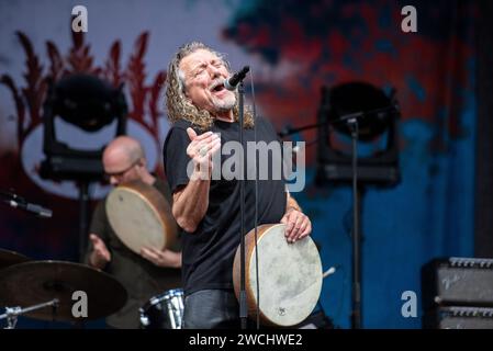 219 giugno 2019: Robert Plant dei LED Zeppelin si esibisce con i Sensational Space Shifters a Stoccolma, Svezia Foto Stock