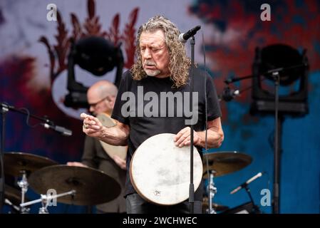 219 giugno 2019: Robert Plant dei LED Zeppelin si esibisce con i Sensational Space Shifters a Stoccolma, Svezia Foto Stock