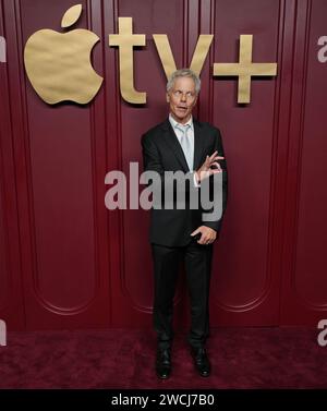 Los Angeles, USA. 15 gennaio 2024. Greg Germann arriva al Primetime Emmy Party di Apple TV tenutosi al Mother Wolf di Los Angeles, CALIFORNIA lunedì 15 gennaio 2024. (Foto di Sthanlee B. Mirador/Sipa USA) credito: SIPA USA/Alamy Live News Foto Stock