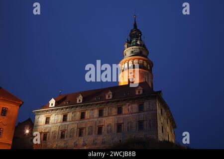 Vista di Cesky Krumlov. Repubblica ceca Foto Stock