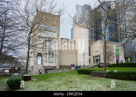 La ricostruzione di Mackintosh House del 78 Southpark Avenue, The Hunterian Art Gallery, Glasgow, Scozia, Regno Unito Foto Stock