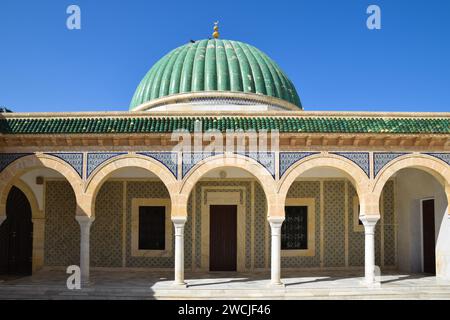 Mausoleo di Habib Bourguiba, il primo presidente della Tunisia a Monastir. Foto Stock