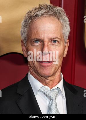 HOLLYWOOD, LOS ANGELES, CALIFORNIA, USA - 15 GENNAIO: Greg Germann arriva al 75° Annual Primetime Emmy Awards Party di Apple TV+tenutosi a Mother Wolf il 15 gennaio 2024 a Hollywood, Los Angeles, California, Stati Uniti. (Foto di Xavier Collin/Image Press Agency) Foto Stock