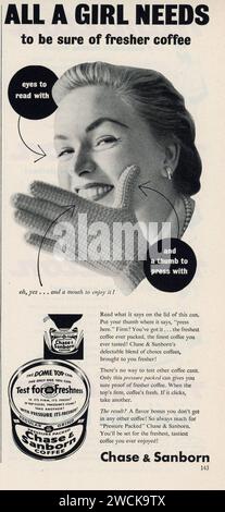 Vintage 'Good Housekeeping' Magazine febbraio 1953 Issue Advert, USA Foto Stock