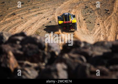 256 SUN Xiangyan (chn), TIAN Yu (chn), Hanwei Motorsport Team, SMG HW2023, FIA Ultimate, azione durante la fase 9 della Dakar 2024 il 16 gennaio 2024 tra Hail e al Ula, Arabia Saudita - foto Antonin Vincent / DPPI Foto Stock