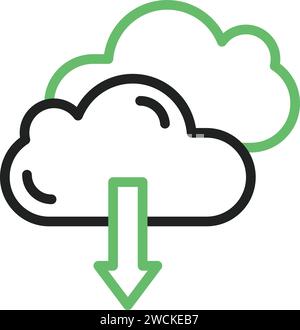 Scarica da immagine vettoriale icona cloud. Illustrazione Vettoriale