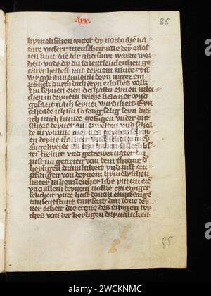 Aarau, Aargauer Kantonsbibliothek, MsBN 49, F. 85r – Prayer book. Foto Stock