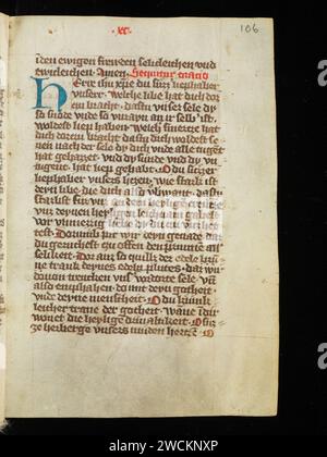 Aarau, Aargauer Kantonsbibliothek, MsBN 49, F. 106r – Prayer book. Foto Stock