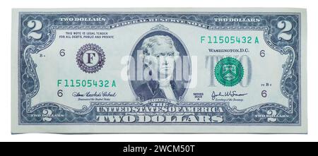 Due Rare Dollaro USA Bill O Banconota Foto Stock - Foto 4